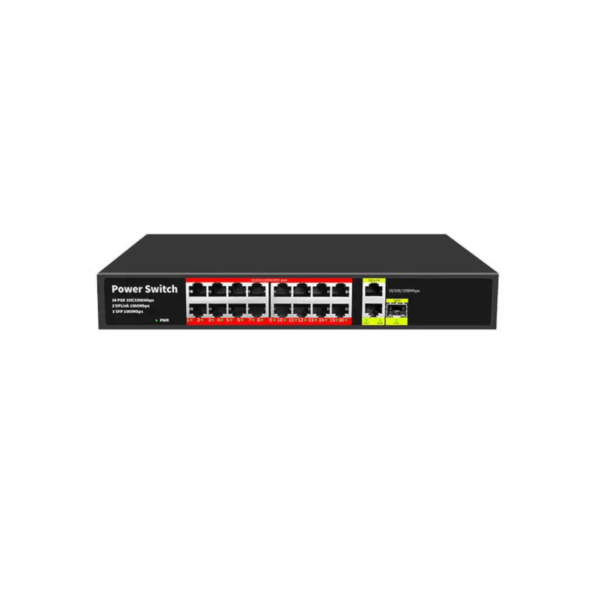 16 Ports Full Gigabit network POE Switch - Image 2