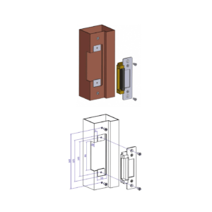 Fail-Safe/Fail-Secure Adjustable Heavy Duty Electric Strike