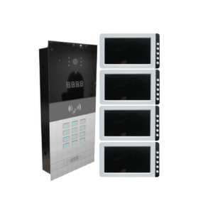 Multi-Tenant Building 4 Unit Video Intercom