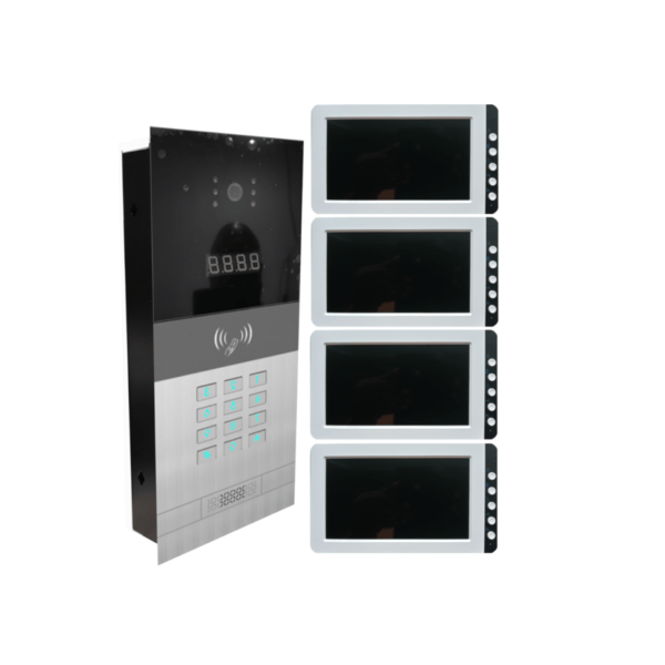Multi-Tenant Building 4 Unit Video Intercom