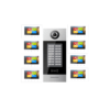 8 Apartment Condo System 2 Wire Multi-Family Video Intercom
