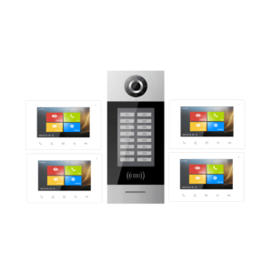 2 Wire 4-Unit Building Intercom System