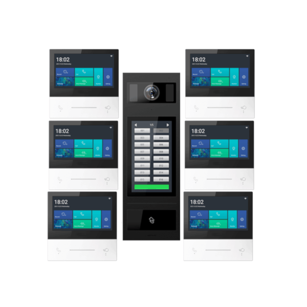 2 Wire Video Intercom For 6 Apartment
