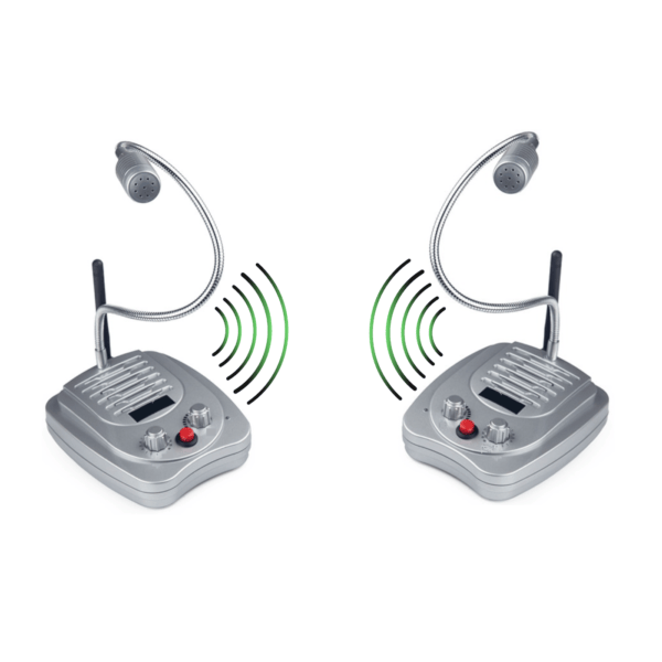Press-to-Talk 2-Mile Wireless 2-Way Radio
