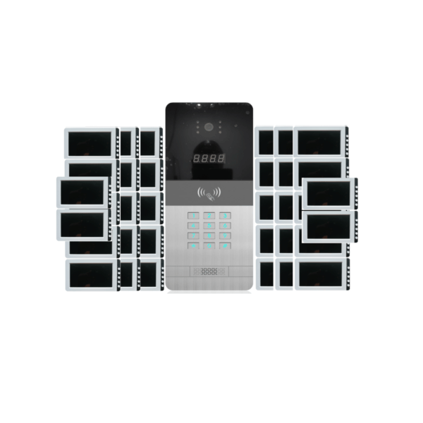 34-Apartment Unit Building Audio Video Buzzer System