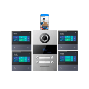 4 Unit Multi-family 2-wire Intercom With Video
